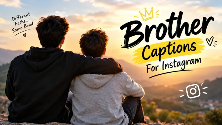 Brother Captions For Instagram