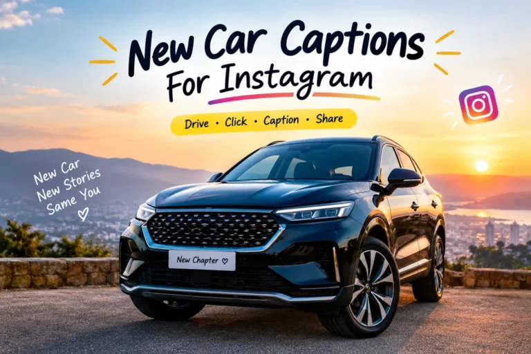 New Car Captions For Instagram