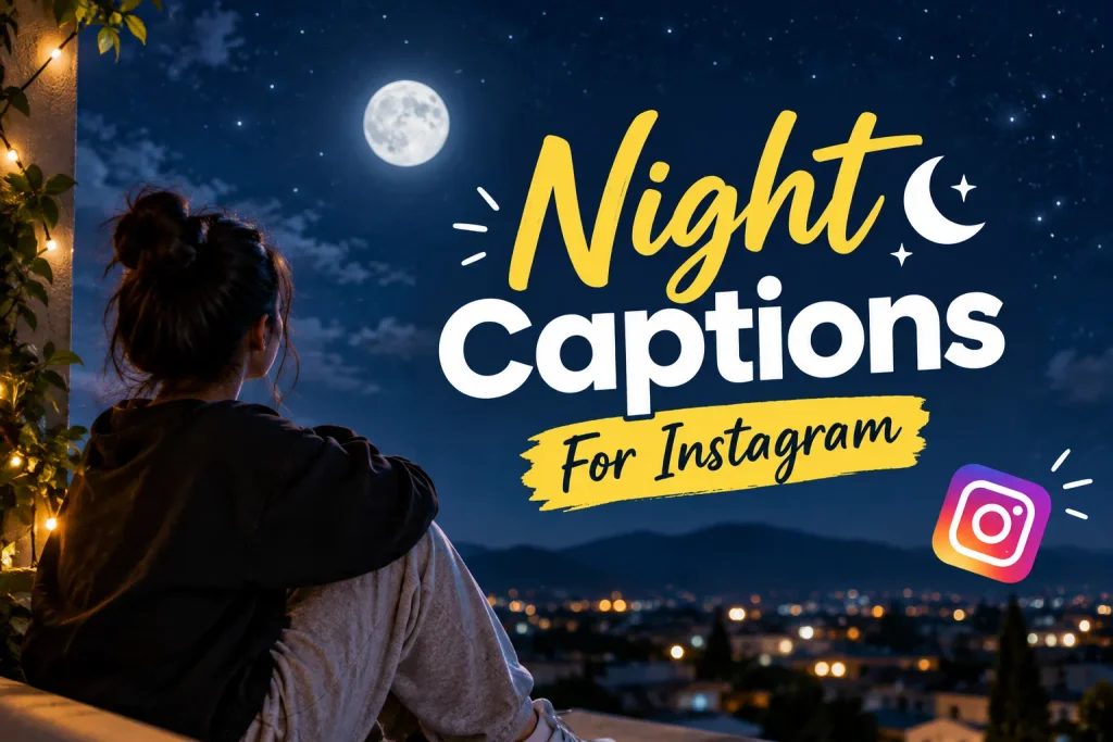 Night Captions for Instagram