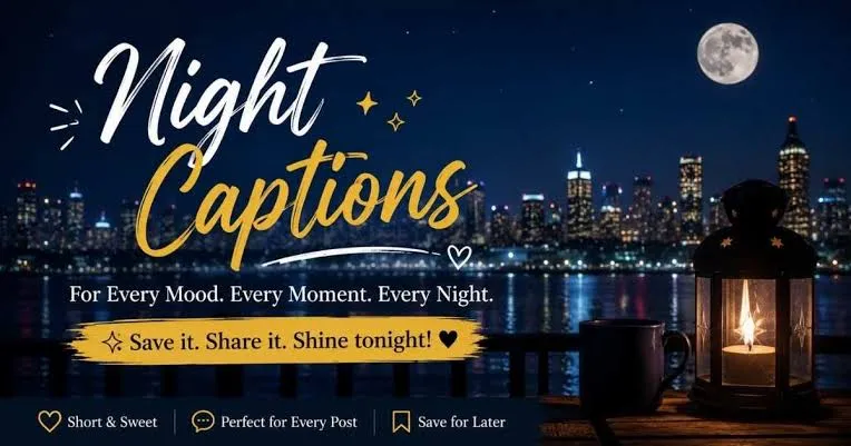 Night Captions for Instagram