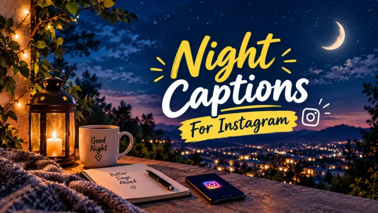 Night Captions for Instagram