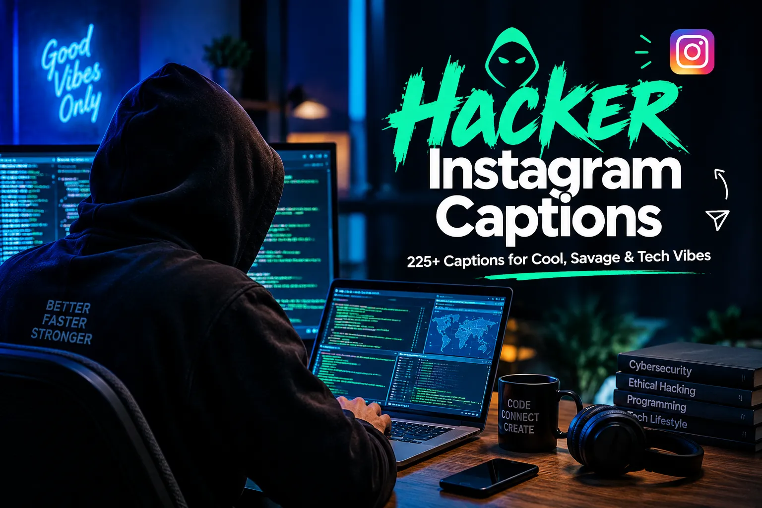 Hacker Instagram Captions
