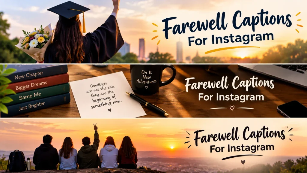Farewell Captions For Instagram