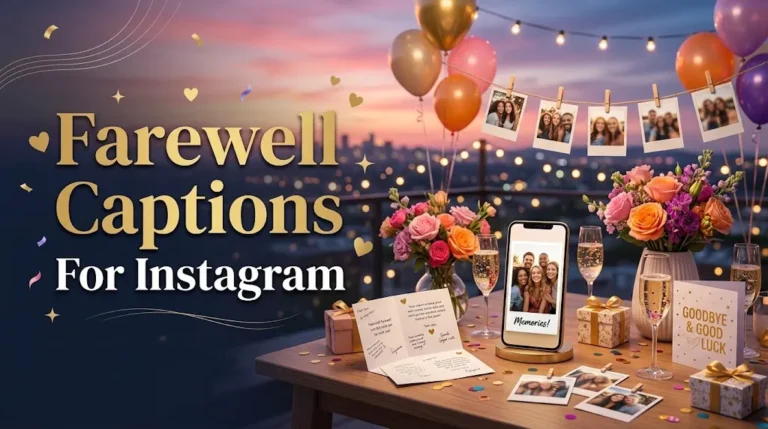 Farewell Captions For Instagram